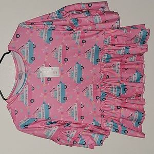 Pete & Lucy - Girls 10/12 Peplum Hippie Boho Ruffle Sleve Boutique Style…